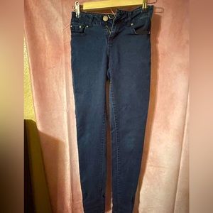 Almost Famous Blue Skinny Jeans Size 0